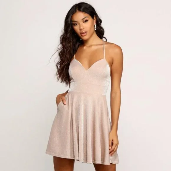 Windsor Dresses | Hpwindsor More Sparkle Sweetheart Skater Dress S | Color: Cream | Size: S | Sonyg74's Closet Windsor Dresses | Hpwindsor More Sparkle Sweetheart Skater Dress S | Color: Cream | Size: S | Sonyg74's Closet